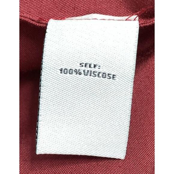 TANYA TAYLOR Leah One-Shoulder Satin Dress Red Size 12 Flowy Dressy - Picture 10 of 16